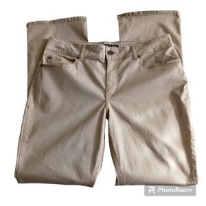 Lee Riders size 16L women's midrise bootcut jeans beige